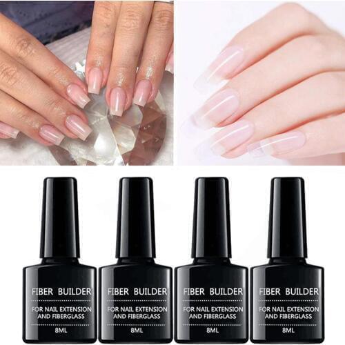 Nail Extension Fiberglass Gel Fake Tips Builder Glass Fibers UV Varnish Lacquer Nail Art beauty tools
