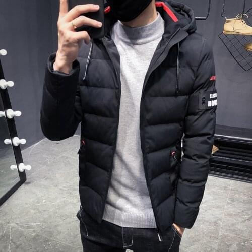 2021 Autumn And Winter New Lovers' Cotton Padded Clothes Contrast Color, Handsome MenS Thickened Trend Warm Coat Gentlema