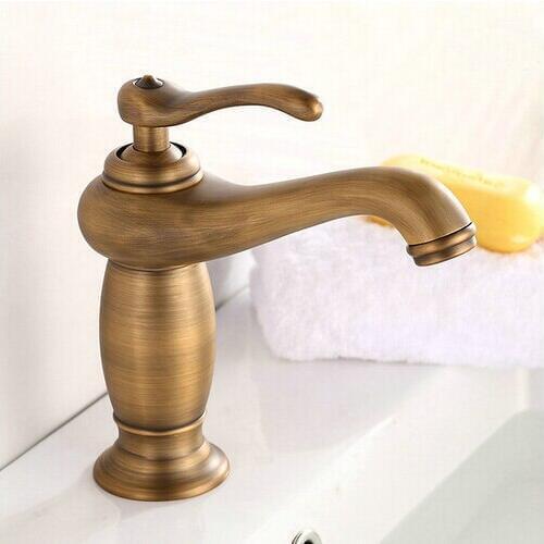 New Arrival Antique Brass Basin Faucet Hot and Cold Mixer Taps Deck Mounted basin tap torneira AF1060