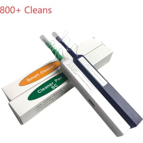 LC/SC/FC/ST One Touch Cleaning Tool 1.25mm and 2.5mm Cleaning Pen 800 Cleaning Fiber Optic One-Click Cleaner