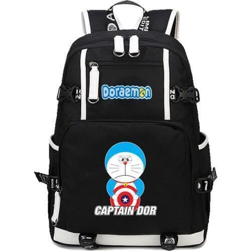Anime Doraemon backpack Mochila Bags Students School Rucksack Mochila men women Travel Package Canvas Printing Backpack
