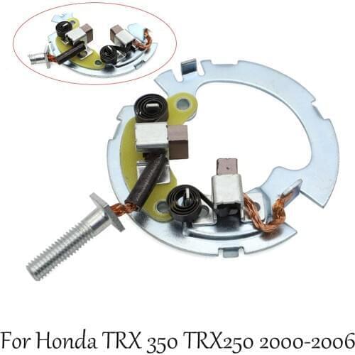 For Honda TRX 350 Rancher 00-06 400 500 Foreman Starter Brushes Repair Plate Kit