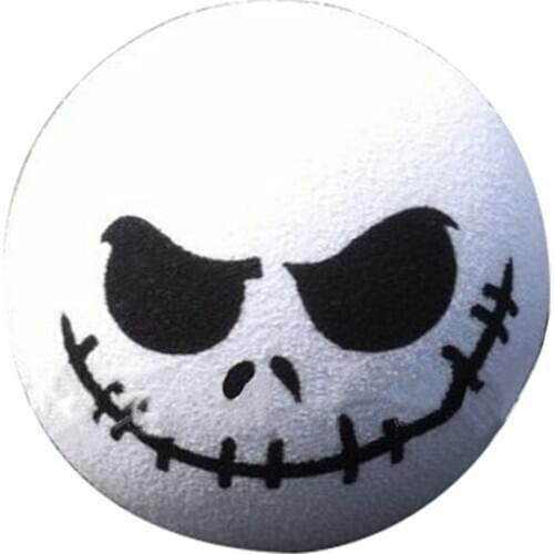 Scary Round Demon Skull Head Patch Thread Mouth Adorable Cartoon Doll Antenna Balls Aerial Toppers Decoration Car Roof Ornament