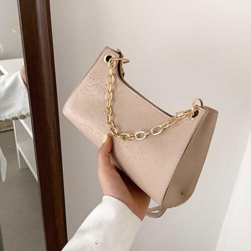 Texture small bag womens 2021 new autumn and winter fashion online celebrity underarm bag western messenger bag shoulder bag
