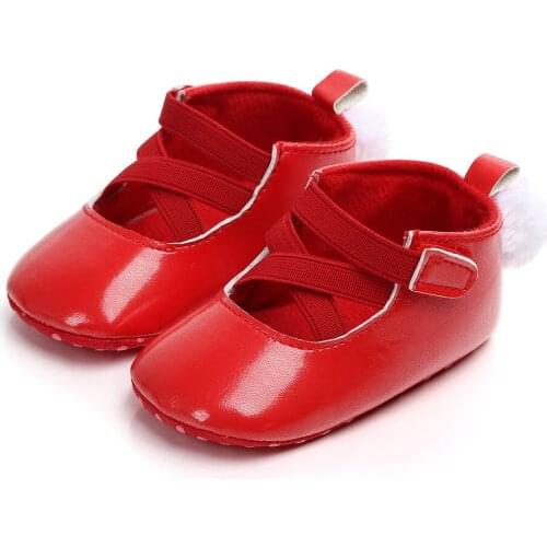 Baby Shoes Wedding Baptism Princess Baby Girl Shoes PU Leather Mary Jane Newborn First Walkers Toddler Shoes For Girls