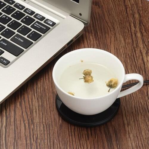 USB Mug Heater Mini Cup Heater Warmer Coaster For Milk Tea Water Drink USB Heating Pad Mug Cups Heater Home Office Portable Gift