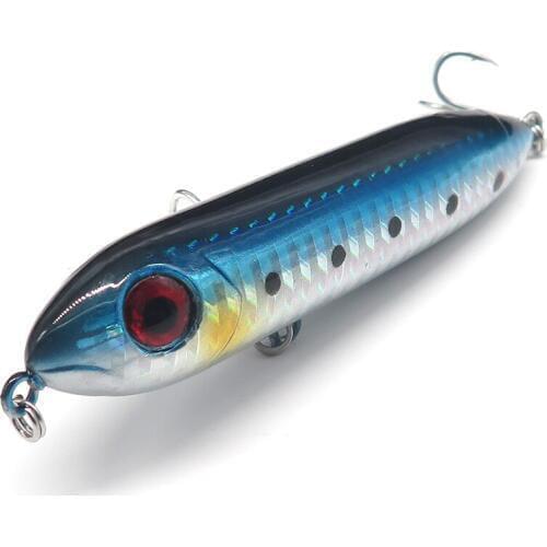 1PCS Pencil fishing lure Top Water Wobbler Lure Isca Artificial Bait 100mm/10g with VMC Hooks Bass Fishing Bait