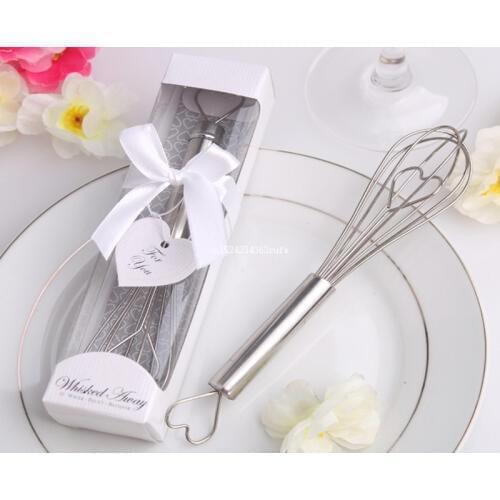 100pcs Egg Beaters with Stainless Steel Handle Rotatable Egg Stiring Whisk Blender Washable Egg Mixer in Gift Box