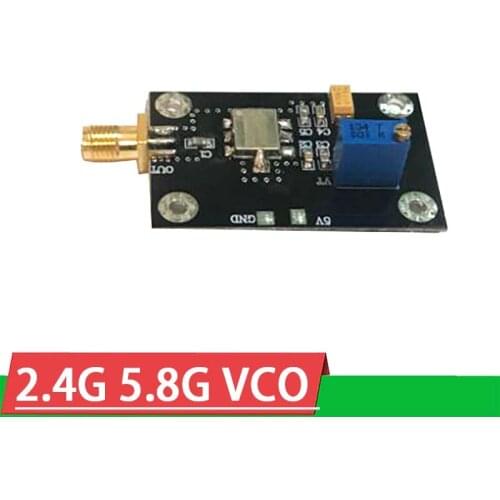 2.4G 5.8G VCO radio frequency voltage controlled oscillator adjustable 2.4Ghz WiFi band Dot frequency signal signal generator