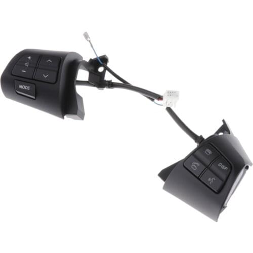 2x Steering Wheel Control Buttons 9 Keys, Car Steering Wheel Controller Fits for Toyota Corolla 10-13 84250-02230