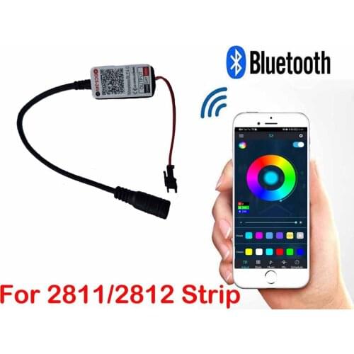 FREE DHL 20pcs/50pcs Smart Bluetooth controller DC5V-12V 2811/2812/6812/1903 Magic LED Strip digital colorful music controller