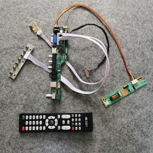 1-CCFL display For N150X1/N141X101/N141X201/N141X203/N141X204 matrix DIY kit LVDS 20Pin VGA USB AV LCD drive board 1024*768