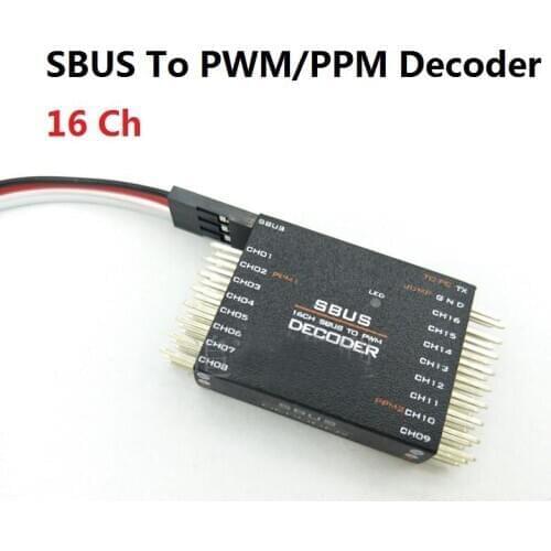 DIY SBUS To PWM/PPM Decoder 16 Channel Converter Receiver Signal Transverter For Futaba Frsky Orange