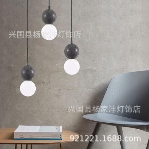 Nordic modern led stone nordic light lustre suspension chandelier ring lamp home lighting modern chandelier dining rooom