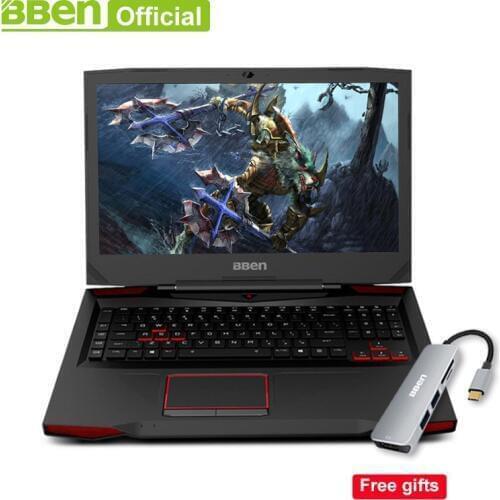 Bben Gaming Laptops 17.3" RGB mechanical backlit keyboard Pro Win10 NVIDIA GTX1060 Intel i7 7700HQ 32GB+512GB SSD+2TB HDD disk