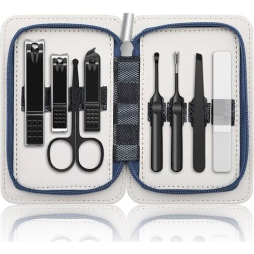 8pc Finger Toe Thick Nail Clippers Set Stainless Steel Nail Cutter Trimming Nipper Scissor Pedicure Fingernail Nail Art Tool