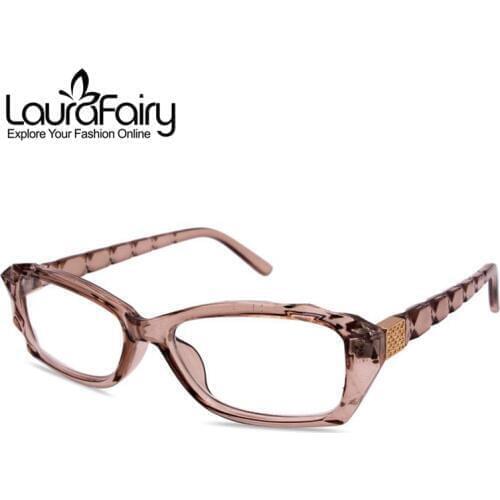 Laura Fairy Fashion Transparent Reading Glasses Brown +1.00 +1.50 + 2.00 +2.50 +3.00 +3.50 Reading Glasses Eyewear gafas hombre