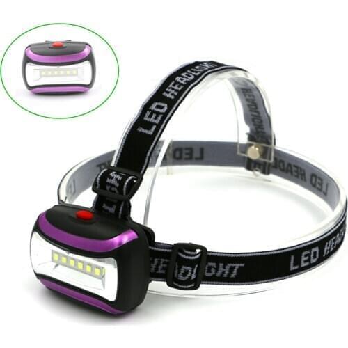 Mini Head Lamp 3 Modes Waterproof 6 LED Flashlight Super Bright Headlight Headlamp Head Torch Lanterna with Headband Use 3AAA