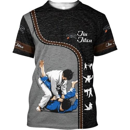 Love Jiu Jitsu Mens 3D Print t-shirts Martial Tiger Art Unisex Summer Short Sleeve Tee Harajuku Punk Style Hip Hop Women Tops 03