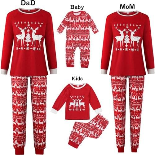 Fashion New Christmas Family Clothes Matching Outfits Family Christmas Parent-child Home Wear Pajamas Suits