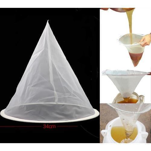 Beekeeping Equipment Bee Honey Filter Qualiy Nylon Cone-shape Honey Screener Bee Hive Bee Honey Tools