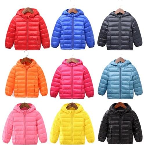 Boys Girls Clothes Winter Coat Thicken Winter Clothes Hot Autumn Hooded Kids Overcoat Zipper Jacket Coat For 2-9 Years Kids