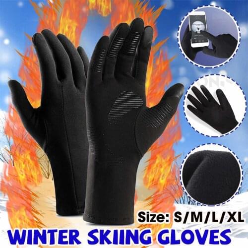 Autumn Winter Outdoor Sports Riding Gloves Warm Windproof Waterproof Gloves Touch Screen Gloves for Men Women Unisex