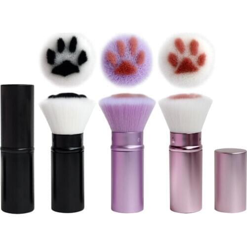 Portable Retractable Cute Claw Makeup Brushes Powder Foundation Face Brush Maquiagem Make Up Cosmetic Tools Blush Brush Cute