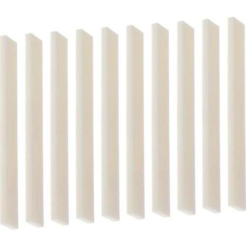 Portable 10 pcs High Quality Cattle Bone Blank Saddles For Guitar Maker Luthier Supply Guitar Accessories