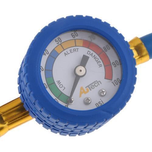 R134A A/C Car Air Conditioning Refrigerant Recharge Measuring Kit Hose Gauge