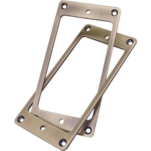 2Pcs Humbucker Pickup Frame, Mounting Ring Cover Frame for Electric Guitar, Br Metal