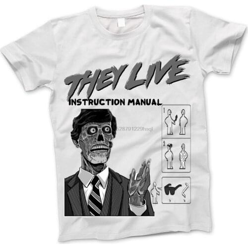 They Live Manual Sci Fi Movie Film Horror Poster Vintage Retro Funny 2 T ShirtCool Casual pride t shirt men Unisex Fashion