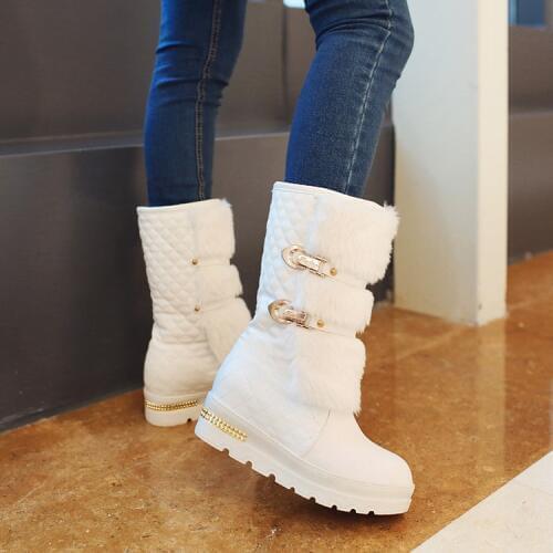Increased in the winter snow boots cotton shoes boots in the thick bottom flat boots maomao shoes big yards
