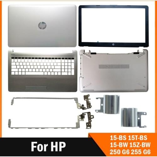 Silver Laptop LCD Back Cover/LCD front bezel/Hinges cover/Palmrst/Bottom Case For HP 15-BS 15-BW 15-BS070WM 15Q-BU 924892-001