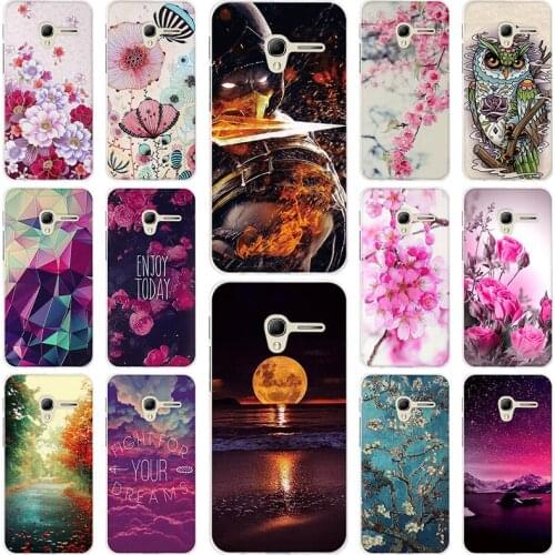 Soft Silicon Cover Case For Alcatel One Touch Pop 3 5" Case For Alcatel Pop 3 5.0" 5015 5015D 5065A 5016A Printed Flower Bags