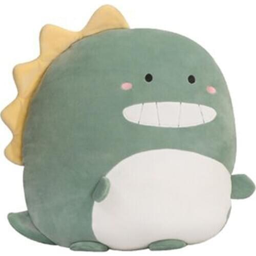 Blue and white 40cm doll Dinosaur plush toy birthday present doll net red doll girl bed with you sleep pillow