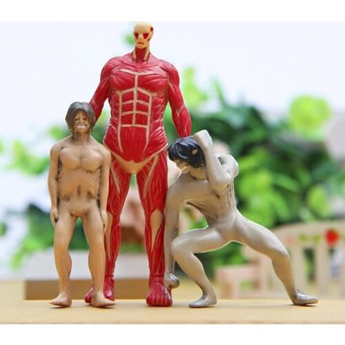 Japanese Anime Attack Giant Colossal Savage Figurines PVC Action Figure Toys Doll Collection Decoration Model for Kids Hobby Toy