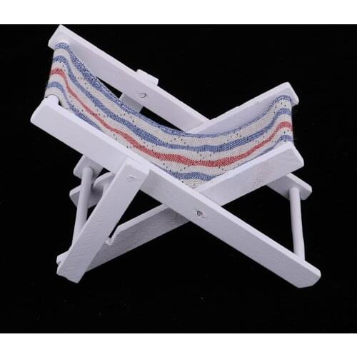 1/6 Miniature Folding Beach Deck Chair Action Figures Accessory