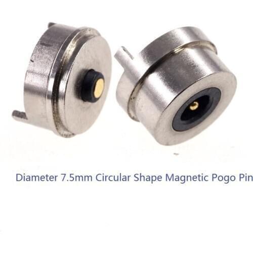 1 PCS Miniature Magnetic Connector DC Smart Water Cup Charging Magnet 3A Current LED Light Power Socket Power Diameter 7.5mm