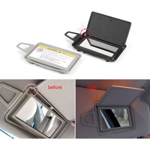 1pcs Car Interior Sun Shade Visor Makeup Cosmetic Mirror Cover for Mercedes Benz E Class W211 Auto Accessories 2003-2008