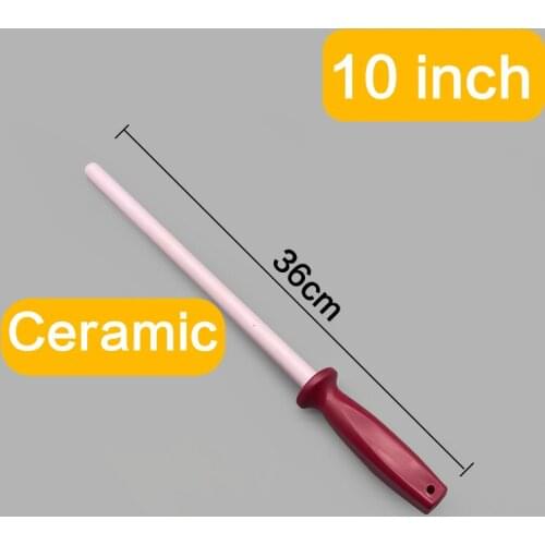 1pcs 10/11/12inch sharpening rod Ceramic and carbon steel Honing Knife Sharpener sharpening system for Knives Sharpening steel
