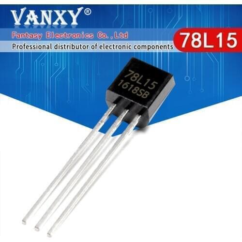 50PCS 78L15 TO92 7815 Positive-Voltage Regulators new and original IC