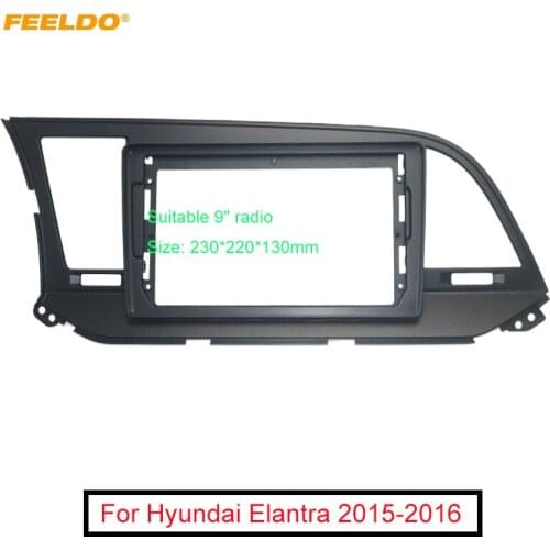 FEELDO Car Audio 2DIN Fascia Frame Adapter For Hyundai Elantra 9" Big Screen DVD Player Radio Dash Fitting Panel Frame Kit