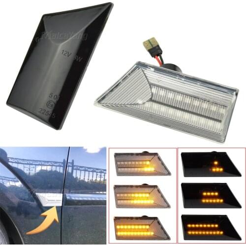 Car Accessories LED Dynamic Sequential Turn Signal Lights Side Marker Lamp For Opel Vectra C Signum 2002-2008