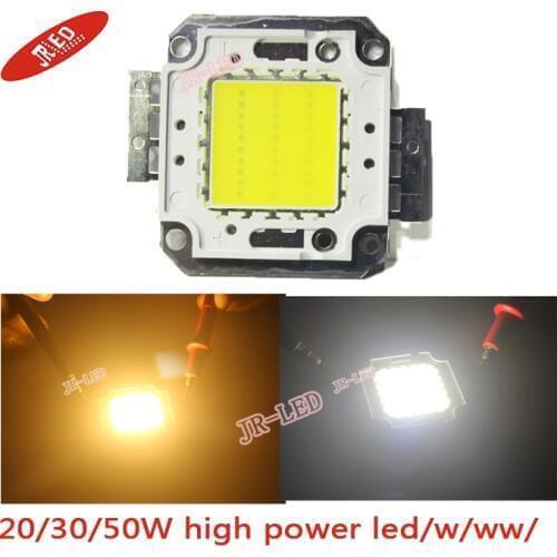 Freeshipping!High Quality 2PCS/lot 20W 30W 50W 100W 45MIL White /warmwhite LED Chip DIY for Street Lamp /Flood Light