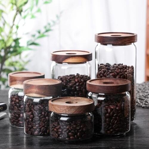 Borosilicate Transparent Lead-Free Glass Sealed Can Storage Tank Grains Storage Jar Coffee Containers Creative Cork Tea Europe