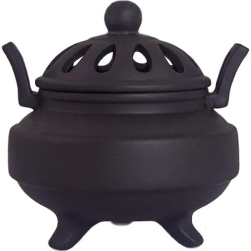 Buddhist incense products pottery small ears three aromatherapy sandalwood coil furnace