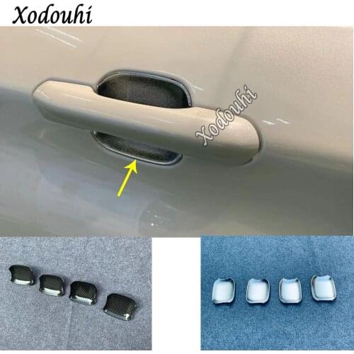 For Ford Explorer U625 2019 2020 2021 Car Body Styling Cover Detector Trim External Outside Door Bowl Sticker Frame Parts 4pcs