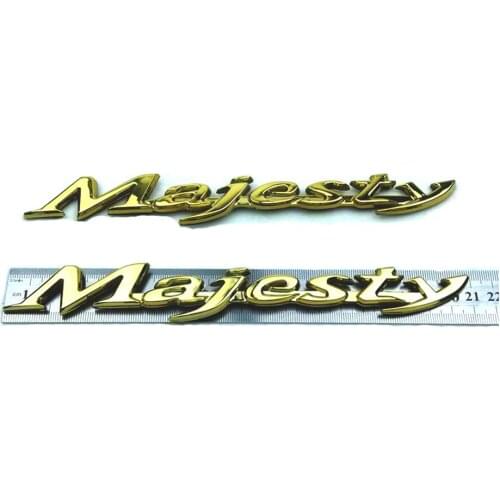 For Yamaha Majesty YP 125 250 400 Stickers Chrome 3D Motorcycle Sticker Plastic Emblem Decals Badge Decal Stickers