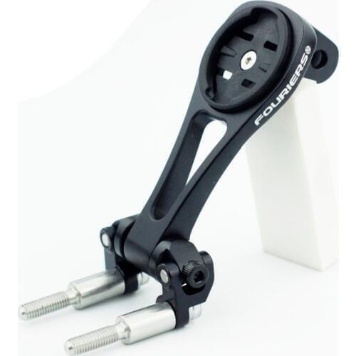 Fouriers Bicycle Double Bolt Stem Computer Mount Adjustable GPS Bracket Out Front For GARMIN 1000 800 Bryton Gopro Light Holder